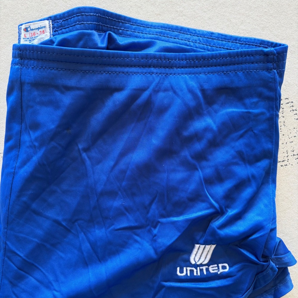 Vintage 80s Champion United Running Shorts